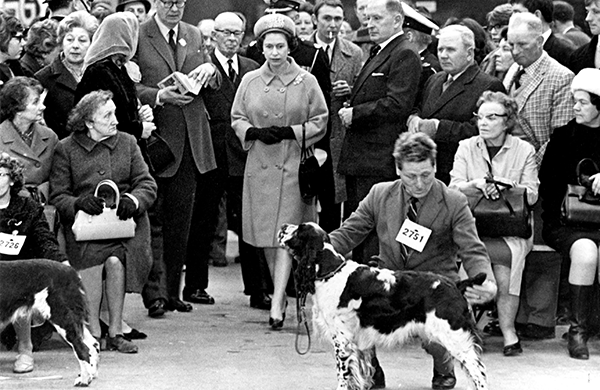 1969: Queen Elizabeth II's royal visit to Crufts The event takes place at the Olympia Exhibition Centre in London and is visited by Queen Elizabeth II.